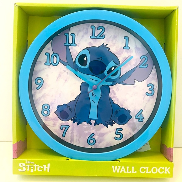 Disney Stitch from Lilo & Stitch Wall Clock Analog Display 9 1/2" Diameter - Picture 1 of 9